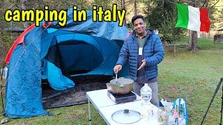 camping  in italy | italy mein camping ki or biryani bnae | Gullu vlogs