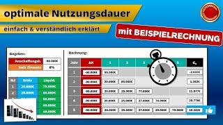 optimale Nutzungsdauer - ‍ EINFACH ERKLÄRT ‍