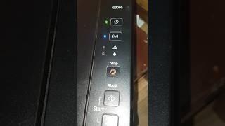 How to stop blinking of red light in  Canon Printer G3000