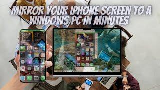 Screen mirroring iphone  to a Windows PC in Minutes (No Cables Needed)