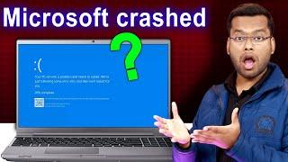 Microsoft Global Outage | Microsoft Crashed | Microsoft Crash Today News | Microsoft Crash Reason