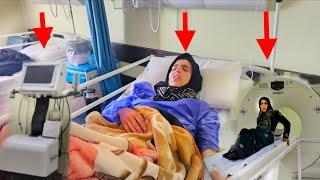 Single mother: Ashraf's admission to the hospital  and under the supervision of doctors