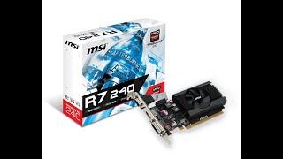 MSI Radeon R7 240 2GD3 64B Review & Benchmark Computer Graphics Cards Amazon Video Card