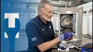 How to carry out a service strip down on the Baxi 600 or 800 Combi boiler