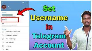 How to set username for telegram account in android Mobile? Smile Tech