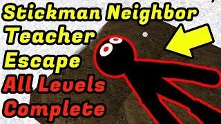 Stickman Teacher Neighbor School Escape 3D Level 1 To Level 15 Full Gameplay Walkthrough