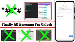 All Samsung FRP Bypass 2024 Android 12, 13, 14 FRP Unlock New Tool - ADB Fail