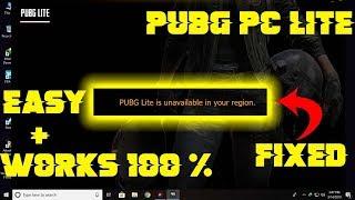 UNAVAILABLE IN YOUR REGION !!!! | EASY FIX WORKS 100000 % !!!! | PUBG PC LITE !!!!