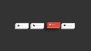 How To Make 3D Button For Website Using HTML And CSS | Create Button Hover Effect