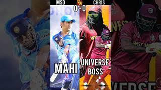 Mahendra Singh Dhoni Vs Chris Gayle || Full Detailed Comparison Video || #shorts #msd