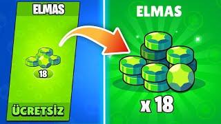 FLAŞ HABER  TÜM OYUNCULARA ÜCRETSİZ 18 ELMAS! - Brawl Stars