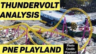 ThunderVolt (Analysis) *NEW FOR 2024* LSM Roller Coaster at PNE Playland Vancouver