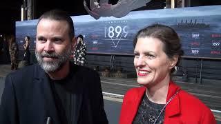 DARK Masterterminds Baran bo Odar and Jantje Friese at the European Premier of 1899 in Berlin