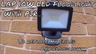 LAP 10Watt  Outdoor LED Floodlight installation AGAIN