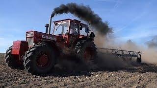 Volvo BM814 Going Strong in Field Ploughing w/ 6-Furrow Plough | PURE SOUND | Danish Agriculture