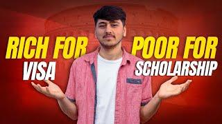 Rich for Visa and poor for scholarship 2024 | Regional based scholarship | explained @elyasnagri