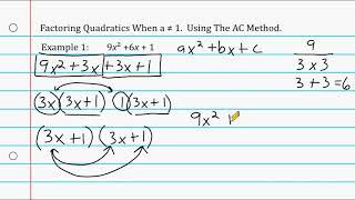 Factoring Quadratics