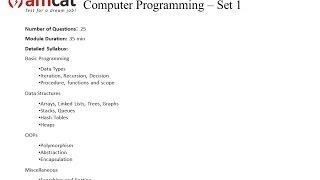 amcat computer programming set-1