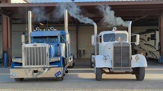 1951 Needlenose Kenworth Starts-up And Rolls Out -- Yuma, Arizona March 24, 2024