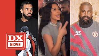 Drake & Kim Kardashian’s Concert Interaction Refuels Kanye West’s Cheating Claims 