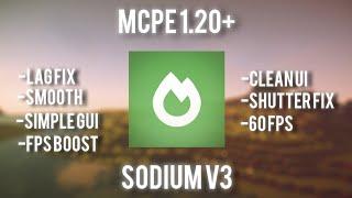 Sodium Mod For Minecraft PE 1.21+ (FPS BOOST) | Max Gaming