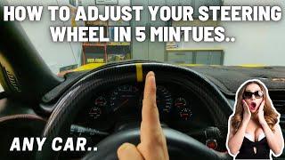 STEERING WHEEL OFF A FEW DEGREES? GOOD ALIGNMENT? FIX IT FOR FREE IN JUST A FEW MINUTES!