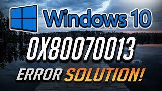 Fix Windows Update Error 0x80070013 in Windows 10 [2024 Tutorial]