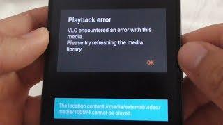Android Video playback error using VLC "The location ... cannot be played"
