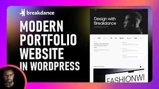 Create Modern Parallax Portfolio landing page in WordPress | Breakdance Builder