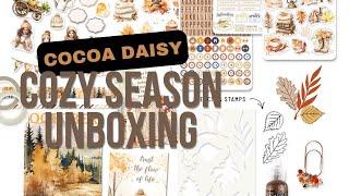 Cocoa Daisy Unboxing | Cozy Season Kits |  Stickers Stamps  | Fall Autumn | Journal + Scrapbook