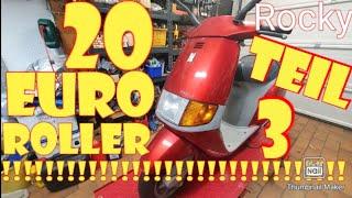 20 EURO ROLLER TEIL3 / Roller zum laufen bringen / Piaggio Sfera springt nicht an / Reparatur