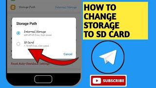 How To Change Telegram Storage To SD CARD 2023 (change storage path to SD card)