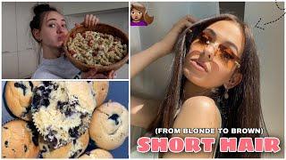 byebye long hair :( &  Blueberry Muffin und NUDELSALAT Rezept! (VLOG)