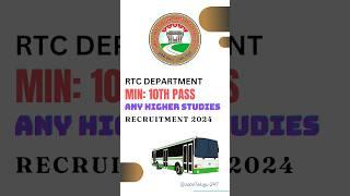 TGSRTC recruitment 2024 #tsrtc #telangana #rtc #apprenticeship #jobs #job #government #jobstelugu247