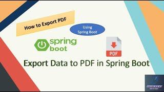 SpringBootPdfExport | Export Data Into PDF In A Spring Boot MVC Application | MySQL DB | Thymeleaf