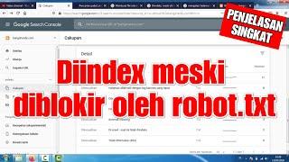 Diindex meski diblokir oleh robot.txt