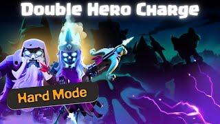 The DOUBLE HERO CHARGE is INSANE even in HARD MODE | TH16 Best Attacks