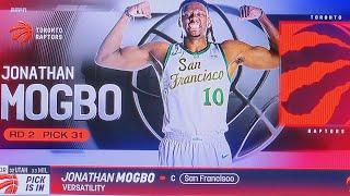 JONATHAN MOGBO - TORONTO RAPTORS - PICK 31 - ROUND 2 | NBA DRAFT 224