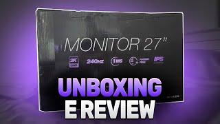 MONITOR GAMER DUEX QHD 27" 240hz e painel IPS - UNBOXING e TESTES !