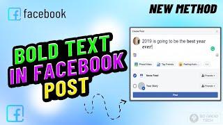 How to bold text in facebook post From Laptop/PC 2024