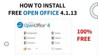 How to Download and install open office 4 in windows 10/11