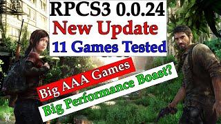 RPCS3 New Update 0.0.24 Top 11 Games Tested Ryzen5 3600X