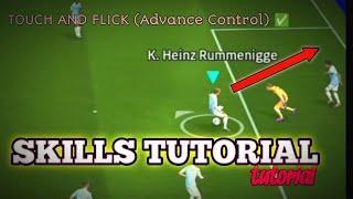 Skills Tutorial for Advanced control ( Touch and flick ) | efootball mobile