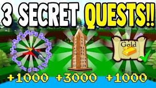 3 SECRET QUESTS (+3,000 GOLD) | Build a Boat for Treasure ROBLOX