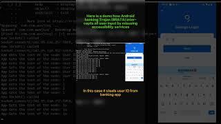 Here is a demo how Android banking Trojan (BRATA) intercepts all user input by misusing accessibilit