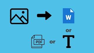 Convert Any Image To Editable Text File(.jpeg or. jpg to Word, PDF, Text) Online