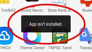 How to fix App isn't installed Error in Android|Tablet