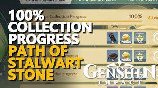 Path of Stalwart Stone Reach 100% Collection Progress Genshin Impact