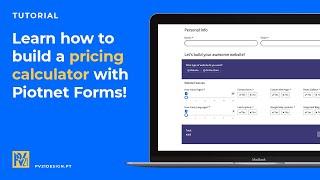 How to build a Pricing Calculator for your WordPress website, using the Piotnet Forms Pro