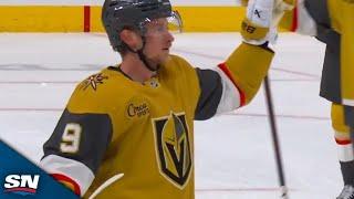 Golden Knights' Jack Eichel Rips In Power Play Blast To Chase Joseph Woll In First Period